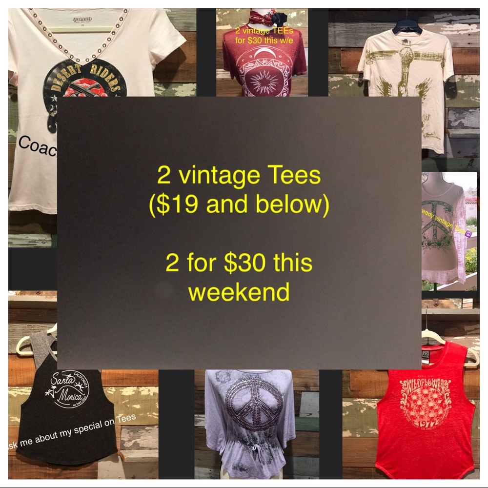 sale sale sale☮️ 2 vintage tees for $30